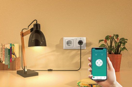 Smart plug Wi-Fi, 3680W 16A, with energy measuring, TUYA / Smart Life, WOOX R6118 8435606721653