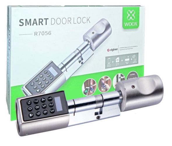 Smart ZigBee wireless doorlock, password, RFID card, App controllable, 3 x AAA, WOOX R7056 8435606701150