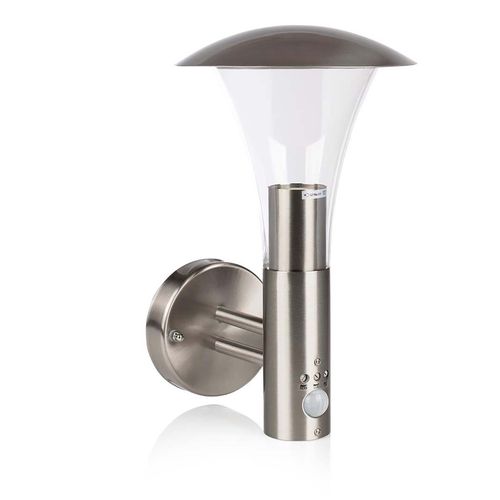 Outdoor Wall Light 60 W With Motion Sensor Brushed Steel RA-OUTDOOR6 8711387095009
