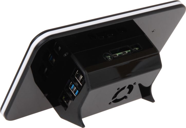 Raspberry Pi 7" Touchscreen Display Case for Raspberry Pi 4B - Black RB-LCD-7P4-Case 4250236820354