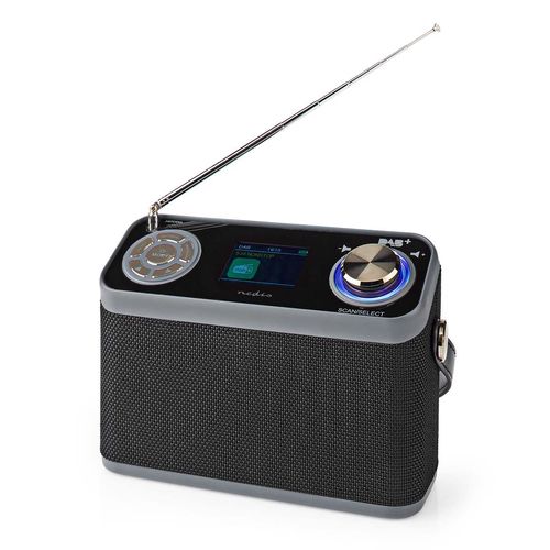 DAB+ Radio | Table Design | DAB+ / FM | 2.4 " | Colour Screen | Battery Powered / Mains Powered | Digital | 24 W | Bluetooth® | Headphone output | Alarm clock | Sleep timer | IP20 | Carrying handle | Black RDDB5200BK 5412810411436