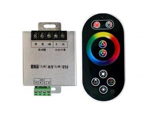 LED RGBW strip controller with RF remote 12Vdc 4x6A RF-CONT-RGBW