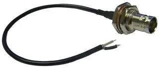 RF CABLE, BNC FEMALE BULKHEAD TO COAX CBA-200COAX