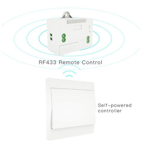 Wireless switch, receiver 230Vac, RF433 RT-D-Z-RC-EN 6974246475356
