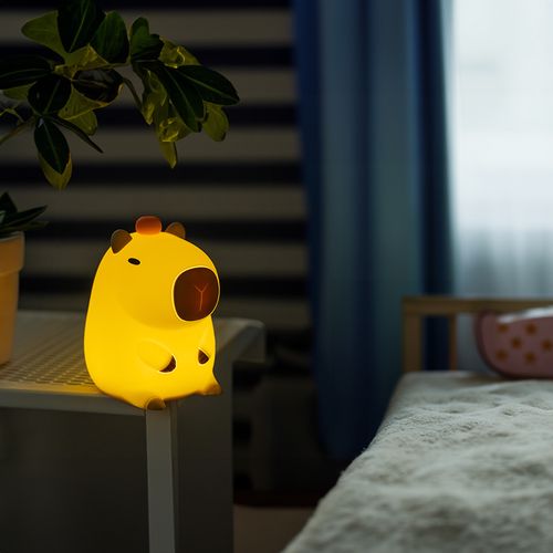 LED öölamp lastele FRIENDLY CAPYBARA touch silikoonist pehme RTV200012 5907457752023