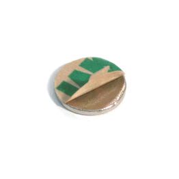 Magnet Ø10x0.6mm, liimteibiga NdFeB N35 MAG/10x0.6/NEO/G