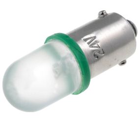 LED lamp BA9s 24V green S-9LL24-G