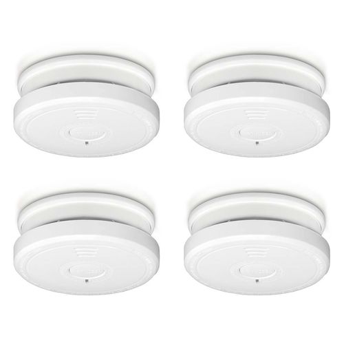 Smoke detector with hush button 4-pack White SA20 4X 8711902077640
