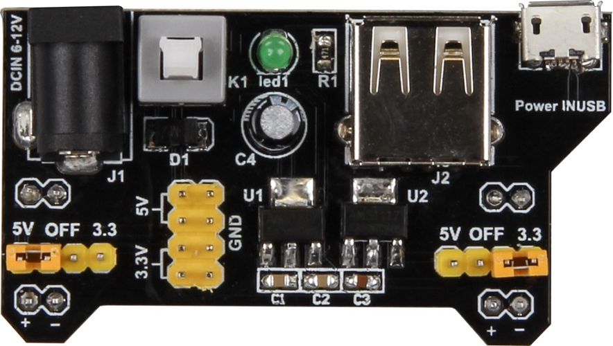 Joy-iT Блок питания макетной платы SBC-POW-BB 4250236814728
