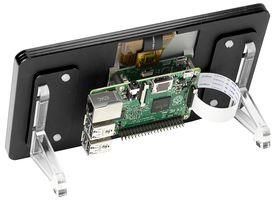 7" RPI TOUCHSCREEN DISPLAY FRAME, NOIR PIM122