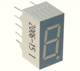 Display LED single 7-segment 9.14mm red 0.8-1.9mcd cathode SC36-11EWA