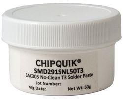 SOLDER PASTE, SYNTHETIC NO CLEAN, 50G SMD291SNL50T3