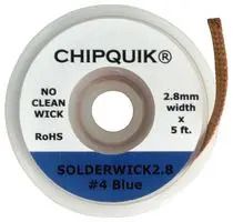 SOLDER WICK, NO-CLEAN, 2.8MM X 1.52M SOLDERWICK2.8