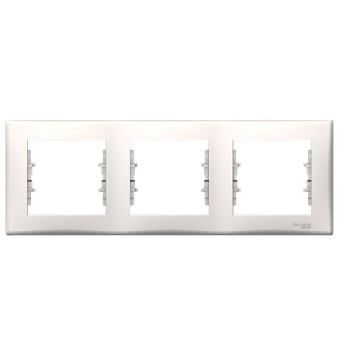 Sedna - horizontal 3-gang frame - cream SDN5800523