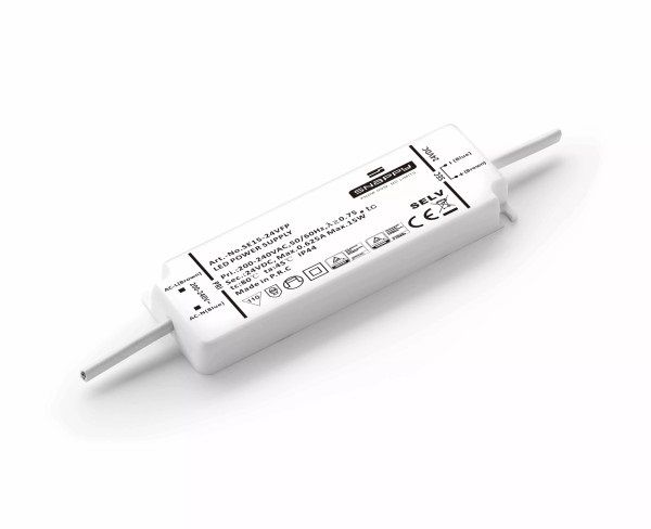 Одновыводной светодиодный источник питания 12В 1,25А, IP44 SE15-12VFP
