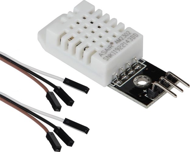 Temperature and humidity sensor DHT22 (AM2302) - module + cables SEN-DHT22 4250236819624