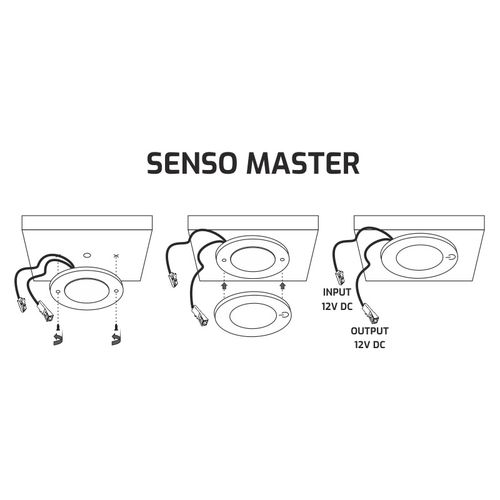 SENSO MASTER pinnaga LED valgusti puutelülitiga 2,5W, 4000K SENSO-M-AL-40K-01 5900652148226