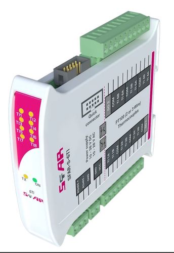 Industrial I/O module with Modbus RTU/ASCII communication - 6 Temperature Inputs. Power supply 10-38 V DC; 10-28 V AC SFAR-S-6TI