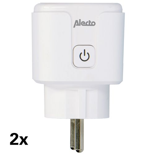 Smart Wi-Fi plug with energy monitor 16A 3680W 2-pack White SMART-PLUG20 2 8712412586325