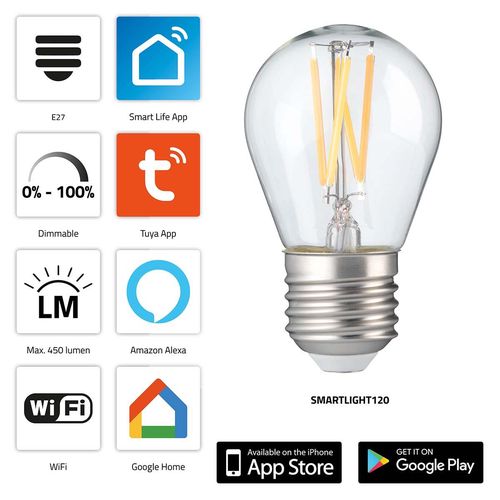 SMARTLIGHT120 Smart filament LED lamp with Wi-Fi SMARTLIGHT120 8712412586554