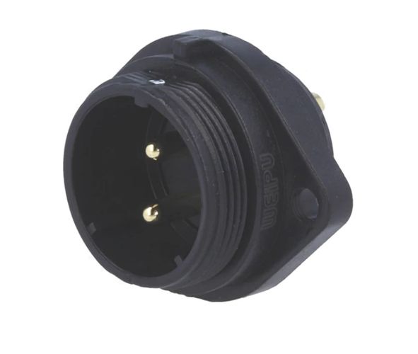 Розетка; SP21; male; PIN: 2; IP68; 30A; пайка; 500V; 4mm2; -25÷85°C WEIPU SP2113/P2