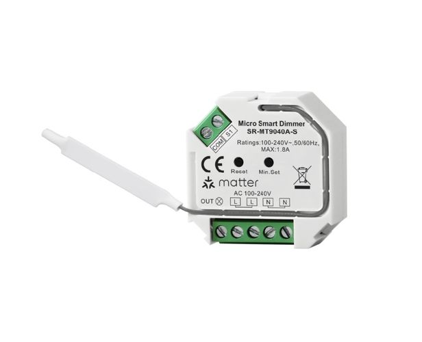 LED dimmer 100-240Vac, 200W TRIAC, töötab MATTER võrgus SR-MT9040A-S