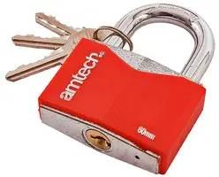 60MM RHOMBIC CHROME PLATED IRON PADLOCK T0706