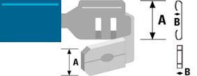 Piggy Back Disconnector 6.3mm Blue 1.5-2.50mm² (ST-191) RoHS CO/ST-191