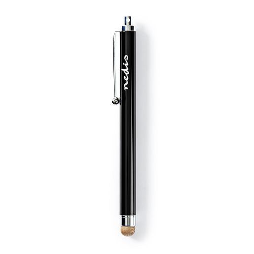 Stylus | Used for: Smartphone / Tablet | Copper-Cloth Tip | 1 pcs | With clip | Black STYLC101BK 5412810329298