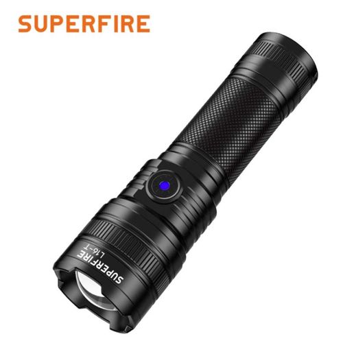 Фонарь L16-T, 890 лм, с фокусировкой, перезаряжаемый USB C, 18650 3400 мАч, IP43 SUPERFIRE-L16-T 6975515770707