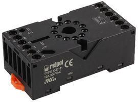 OCTAL 11-PIN RELAY BASE, BLACK GZP11-BLACK