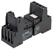 8-PIN INDUSTRIAL RELAY BASE, BLACK GZT2-BLACK