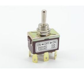 Tumbler ON-OFF-ON 6k. 3pos. 250V 10A suur 6.8 mm kont. Highly T-D6PIN/3F