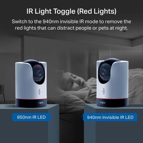 Камера Wi-Fi vidaus, 2K 1440p, Apple Homekit, Pan/Tilt, su privatumo rėžimu, MicroSD iki 512GB TAPO-C225 4897098688090