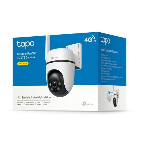 Камера с 4G LTE, POE, su SIM kortelės lizdu, 1080p, MicroSD iki 512GB TAPO-C501GW 8885020621037