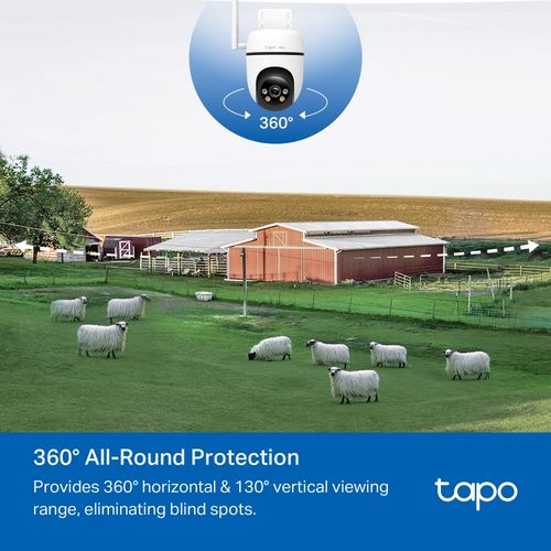 Камера с 4G LTE, POE, su SIM kortelės lizdu, 1080p, MicroSD iki 512GB TAPO-C501GW 8885020621037