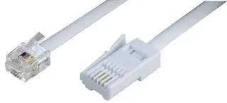 TELEPHONE PLUG TO RJ11 WHITE 1M PSG04196