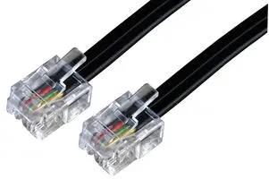 RJ11 TO RJ11 6P4C BLACK 5M PSG04218