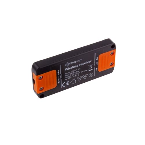 LED controller with wireless rechargeable IR sensor 12-24Vdc, 8A,  dimming function, black, Design Light TEO-ZES-1P-CZ-01 5908293404459