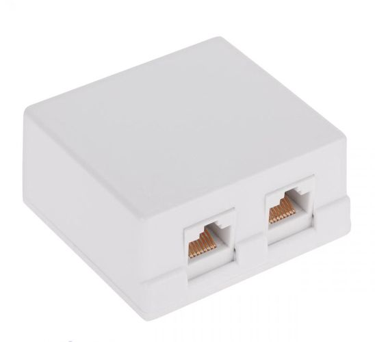 Surface Mount Installation Box 2-port RJ45 (8P8C) CAT5 TF-RUTP2 5900804023111; 5901436719007; 5901436719052