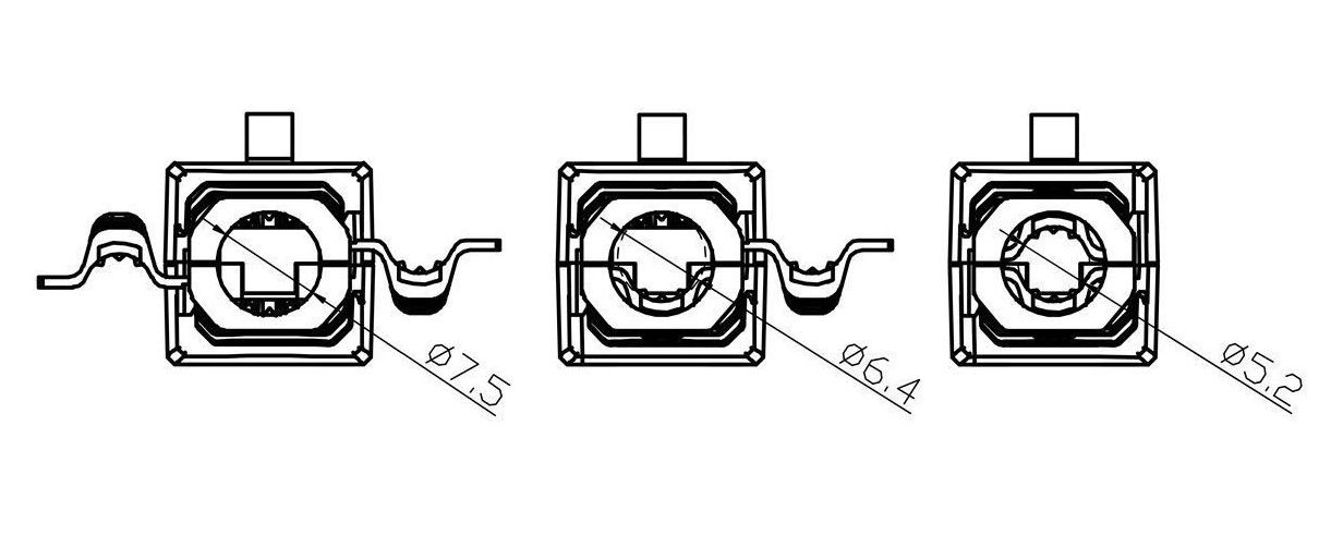 Разъем RJ45 без инструментов для кабелей UTP CAT 5, CAT 6 TF-WM8P8C/SI 4012386472254; 4040849688591