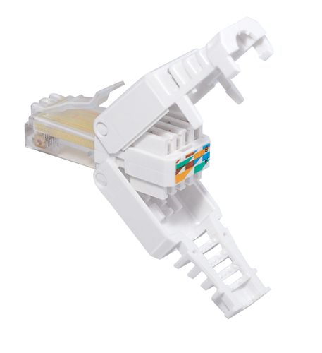 Разъем RJ45 без инструментов для кабелей UTP CAT 5, CAT 6 TF-WM8P8C/SI 4012386472254; 4040849688591