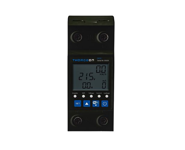 One phase WIFI ENERGY METER 63A 1P DIN IP20 TUYA / Smart Life THORGEON THORGEON-01010 4751029898951