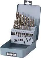 DRILL BIT SET, COBALT METRIC 19PC 1801383.