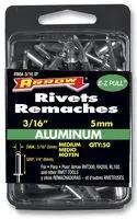 RIVETS, 5MM, MEDIUM (PK 50) RMA3/16IP