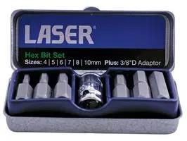 HEX BIT SET, 3/8 IND, 7PC 593