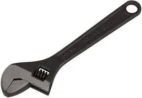 ADJUSTABLE SPANNER, BLACK, 8IN/200MM D03108