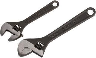 ADJUSTABLE SPANNER SET, BLACK, 2PC D03110