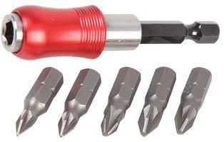 QUICK RELEASE CHUCK & BITS - 6PC D03245