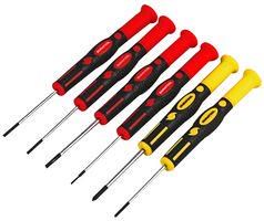 PRECISION SCREWDRIVER SET, 6 PIECE D03446